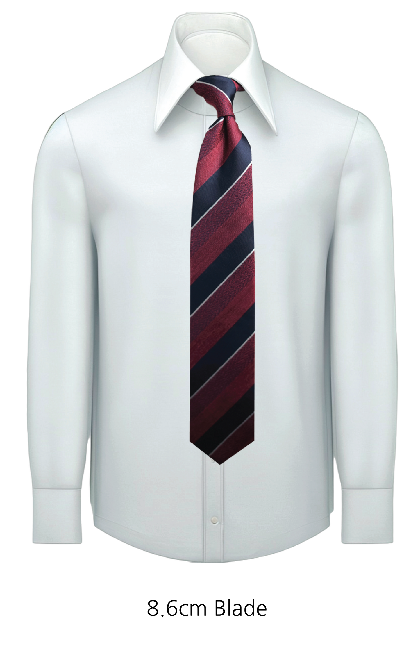 Bespoke Melange Bordeaux Silk Necktie