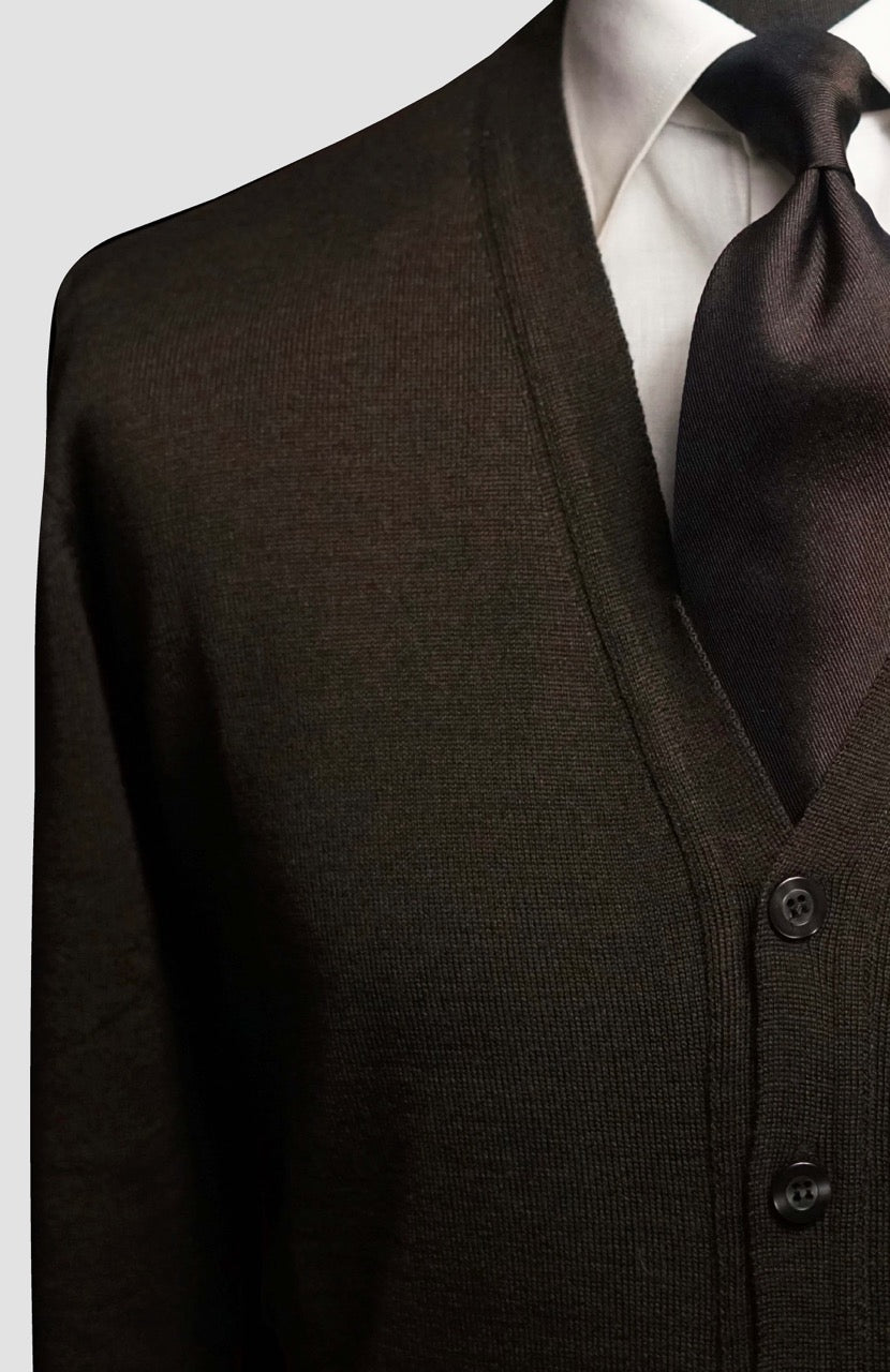 Moka Wool Cardigan