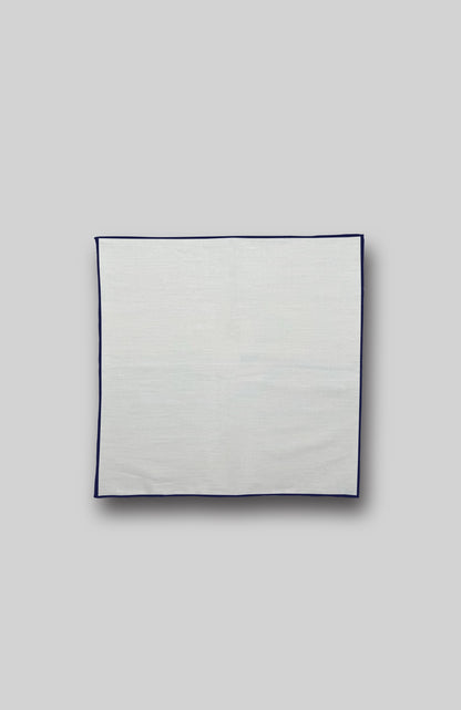 Navy Cotton Pocket Square