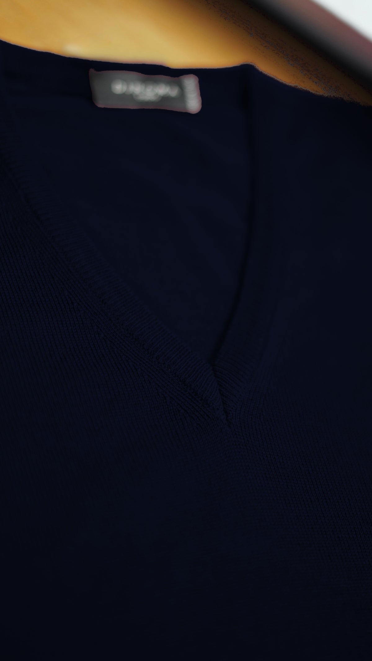Navy Wide V-Neck