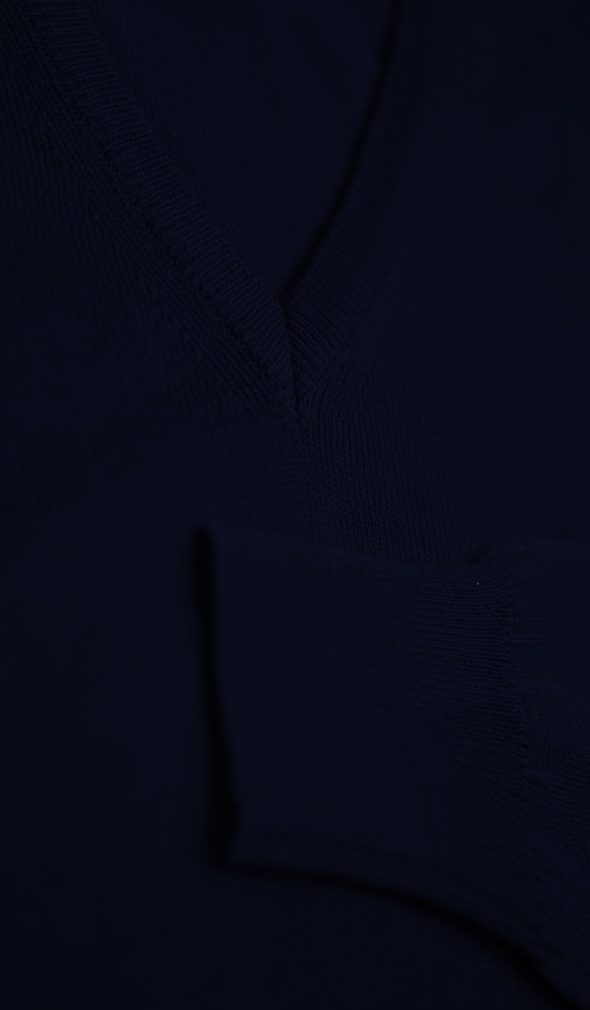 Navy Wide V-Neck