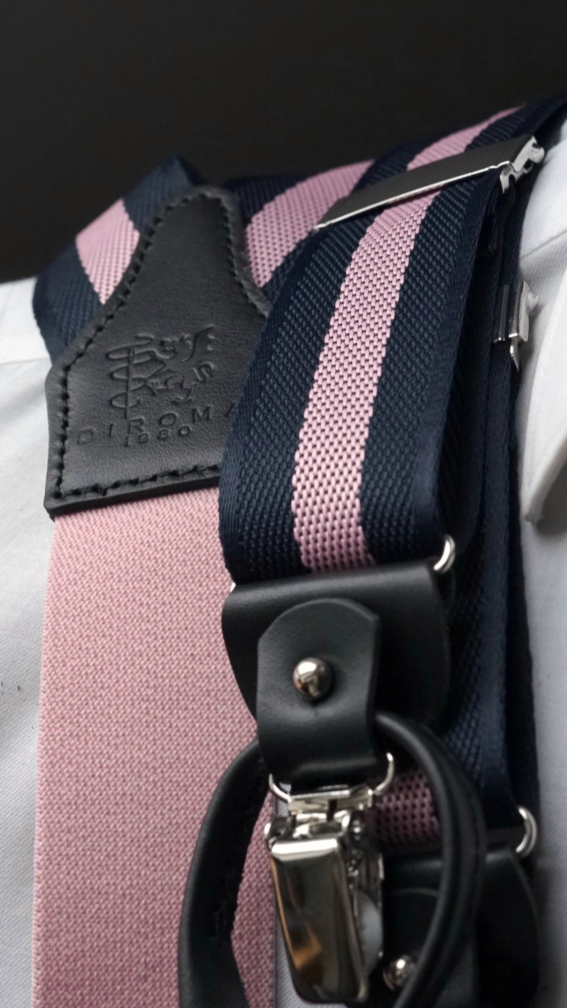 Ottavio braces clip and button fastening