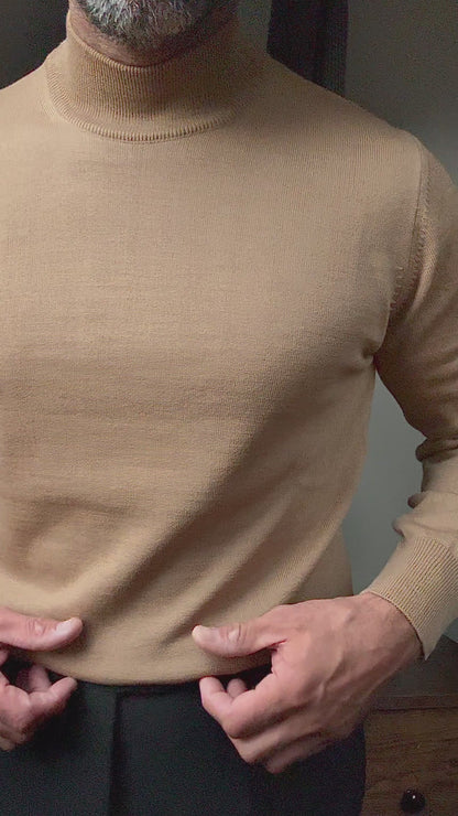 Camel Wool High Neck