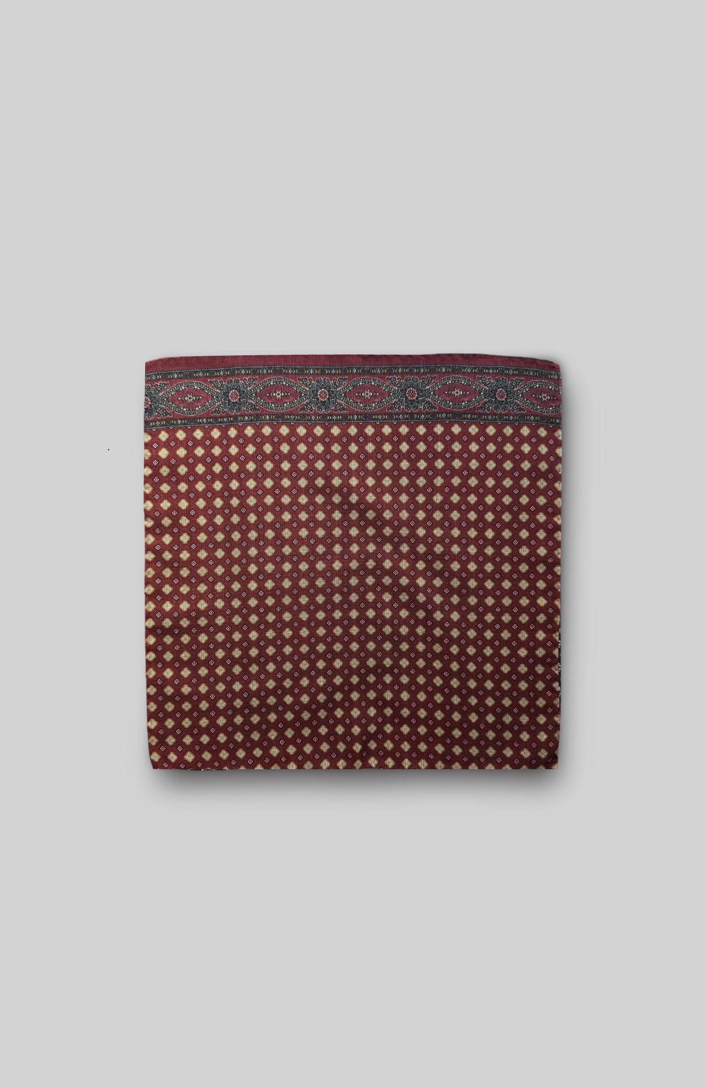 Ragone Wool One Side Edged Pocket Square