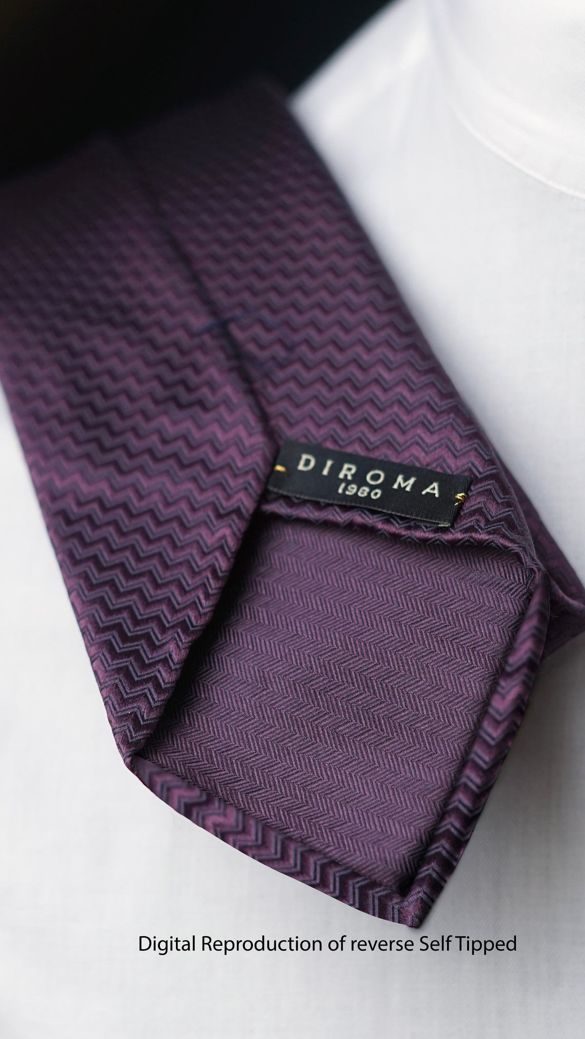 Bespoke Riga Viola Silk Necktie