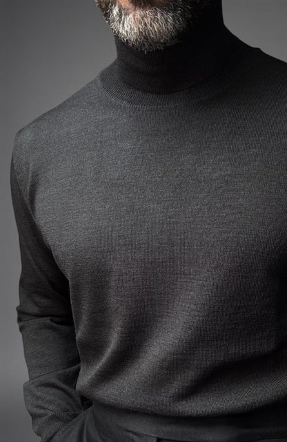 Antracite Charcoal Roll Neck