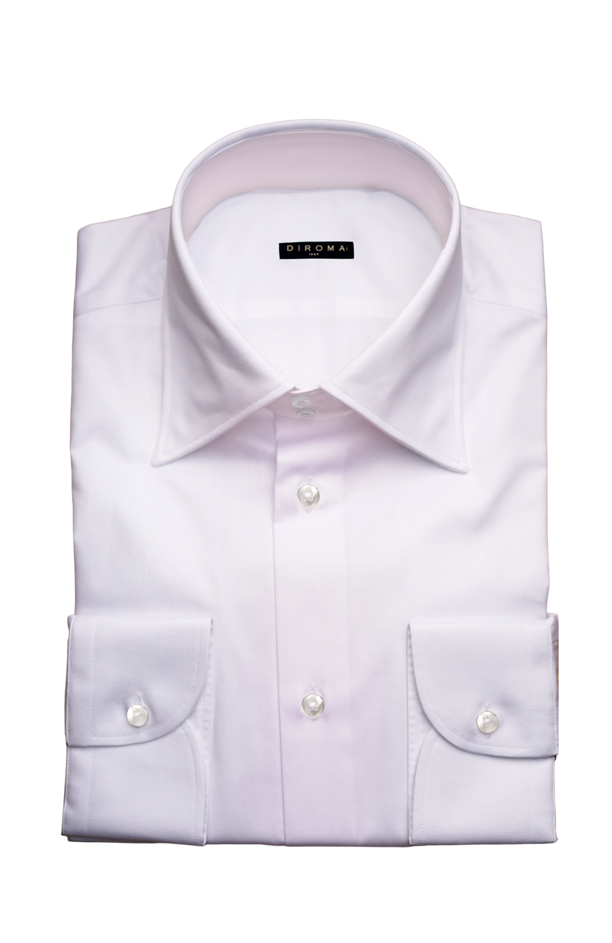 Pale Pink Classic Collar Twill Double Twisted Twill Dress Shirt MTO