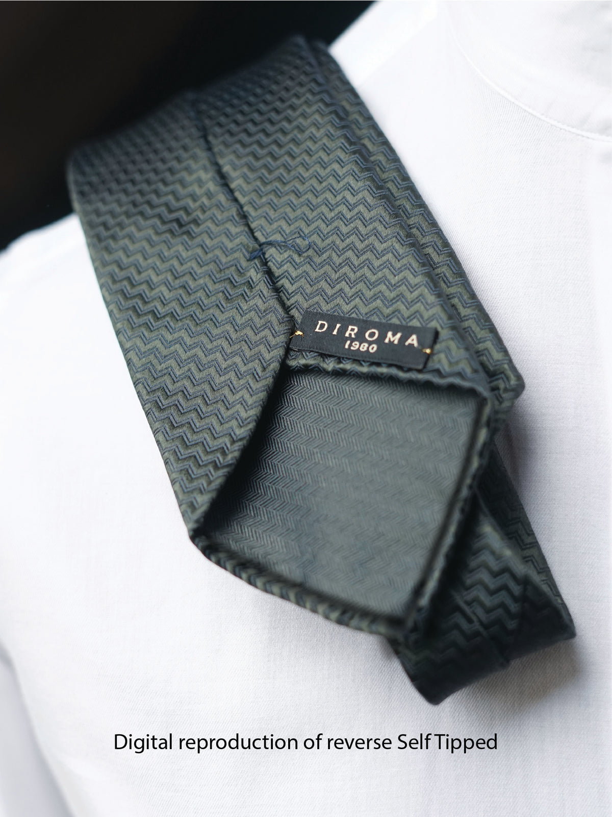 Bespoke Riga Green Silk Necktie