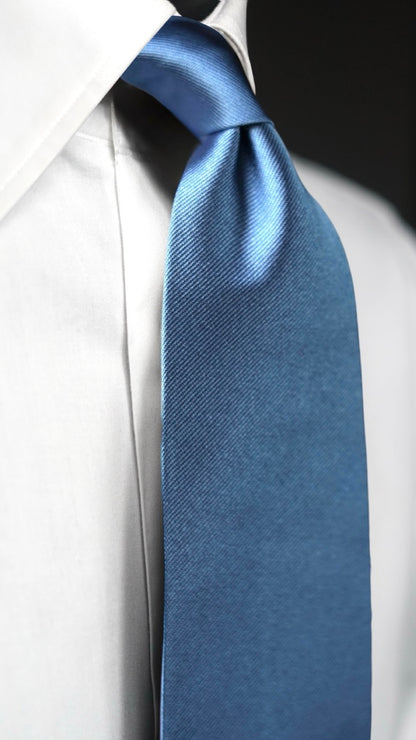 Sky Blue Solida Silk Necktie