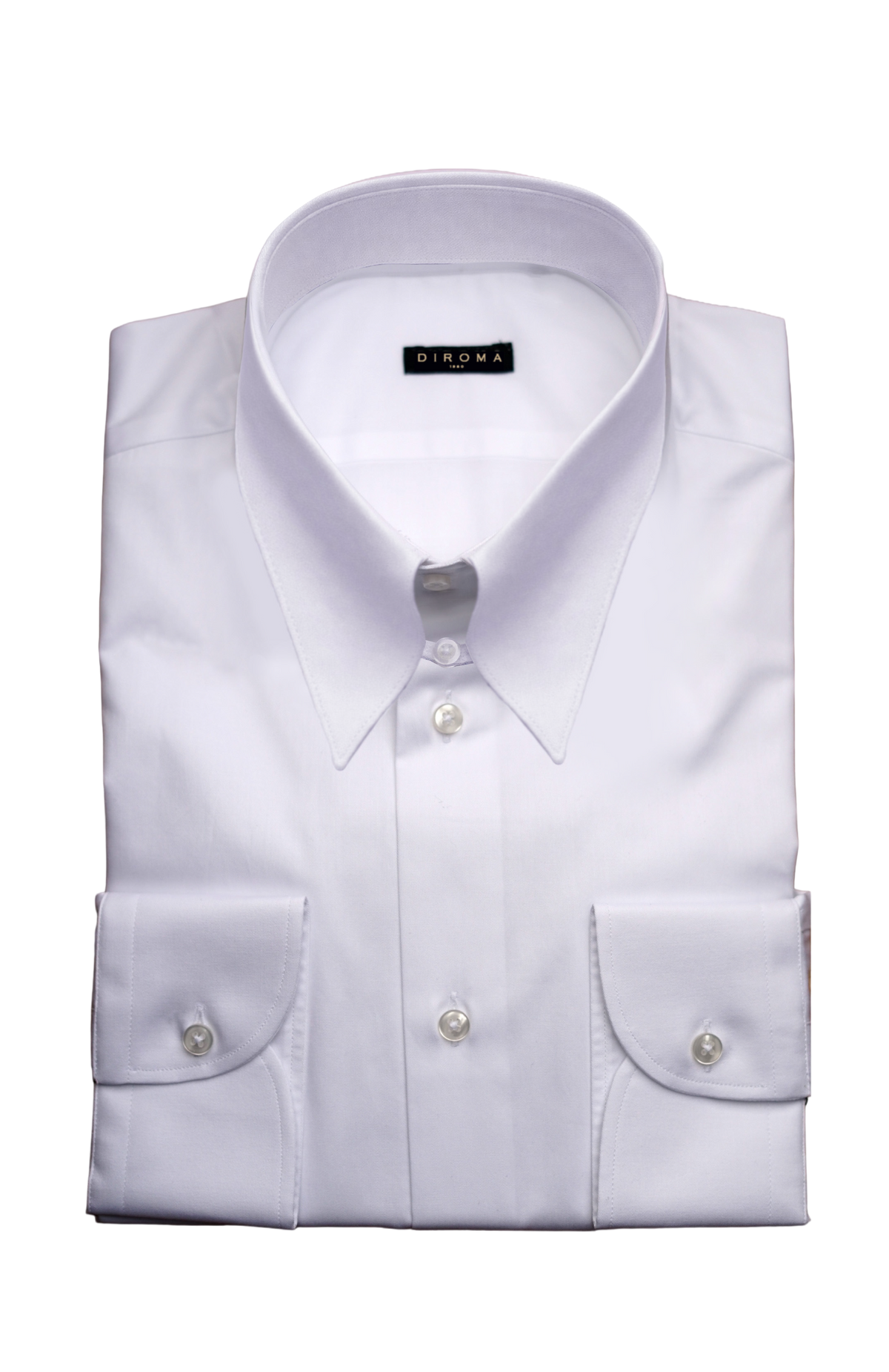 Bianca Spear Point Tab Collar Twill Dress Shirt MTM