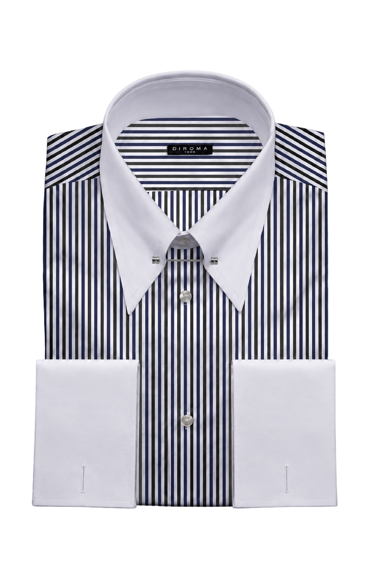 Tiglia Pin Point Collar Cotton Dress Shirt MTM