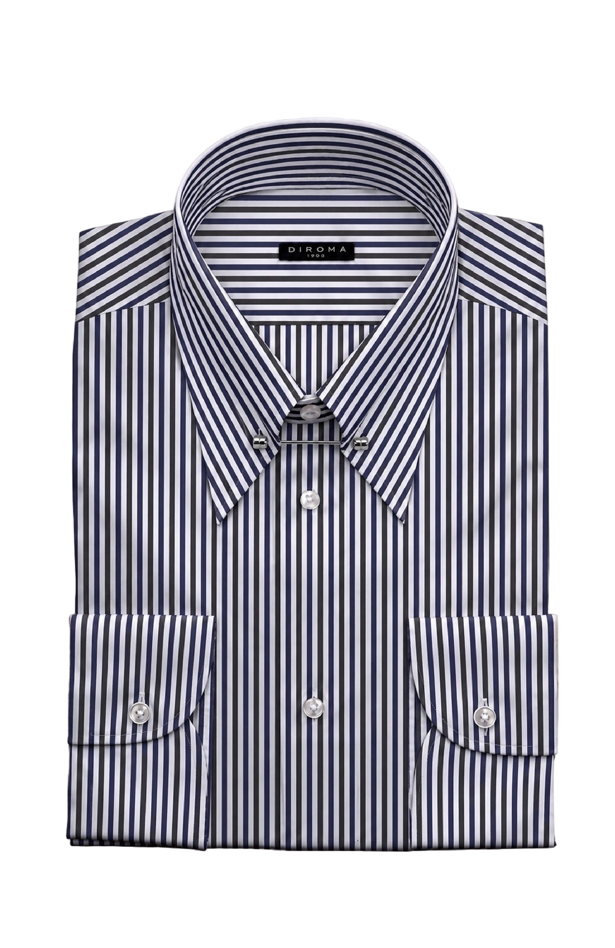 Tiglia Pin Point Collar Cotton Dress Shirt MTO