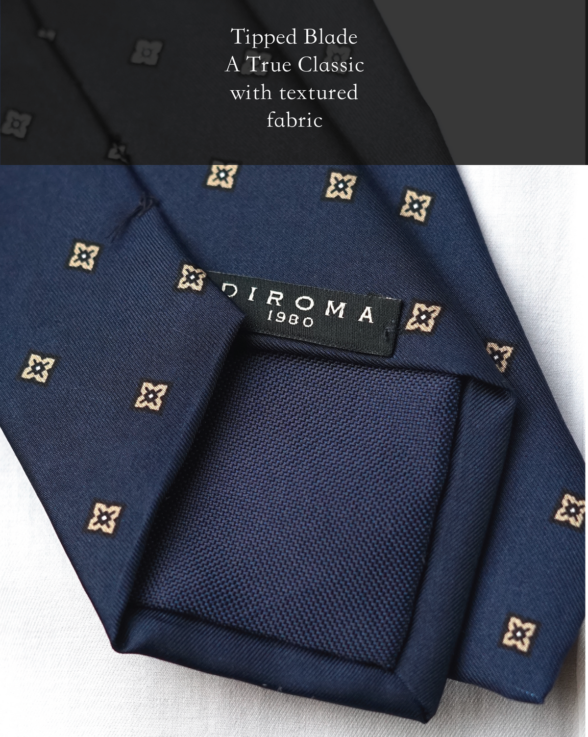 Bespoke Giada Navy Silk Necktie
