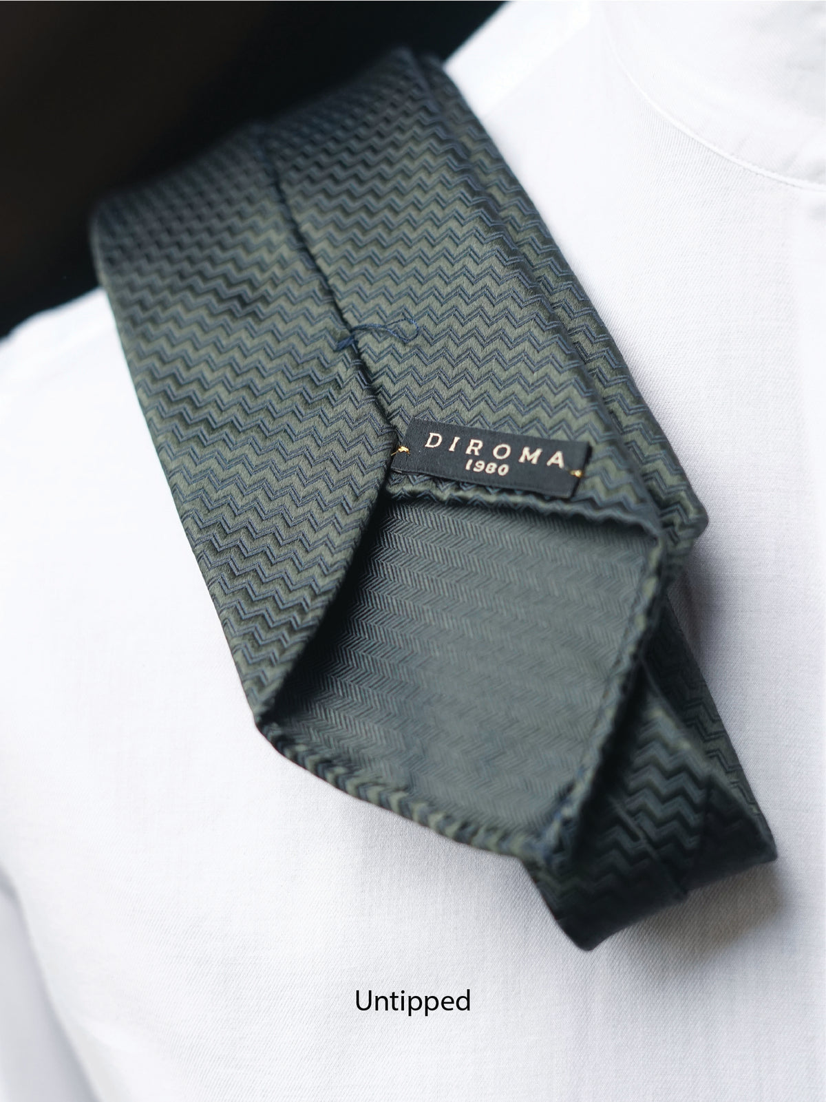 Bespoke Riga Green Silk Necktie