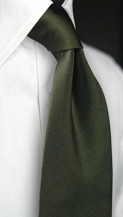 Verde Solida Silk Necktie