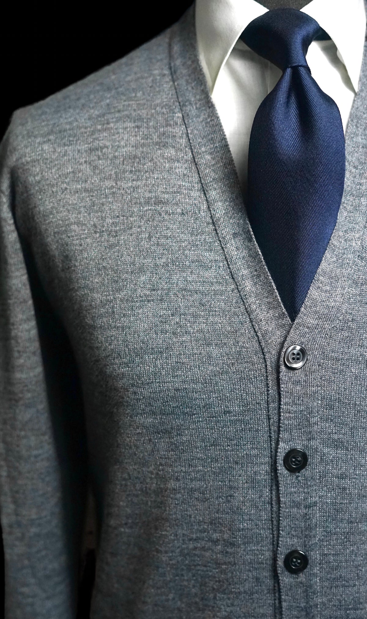 Grigio Wool Cardigan